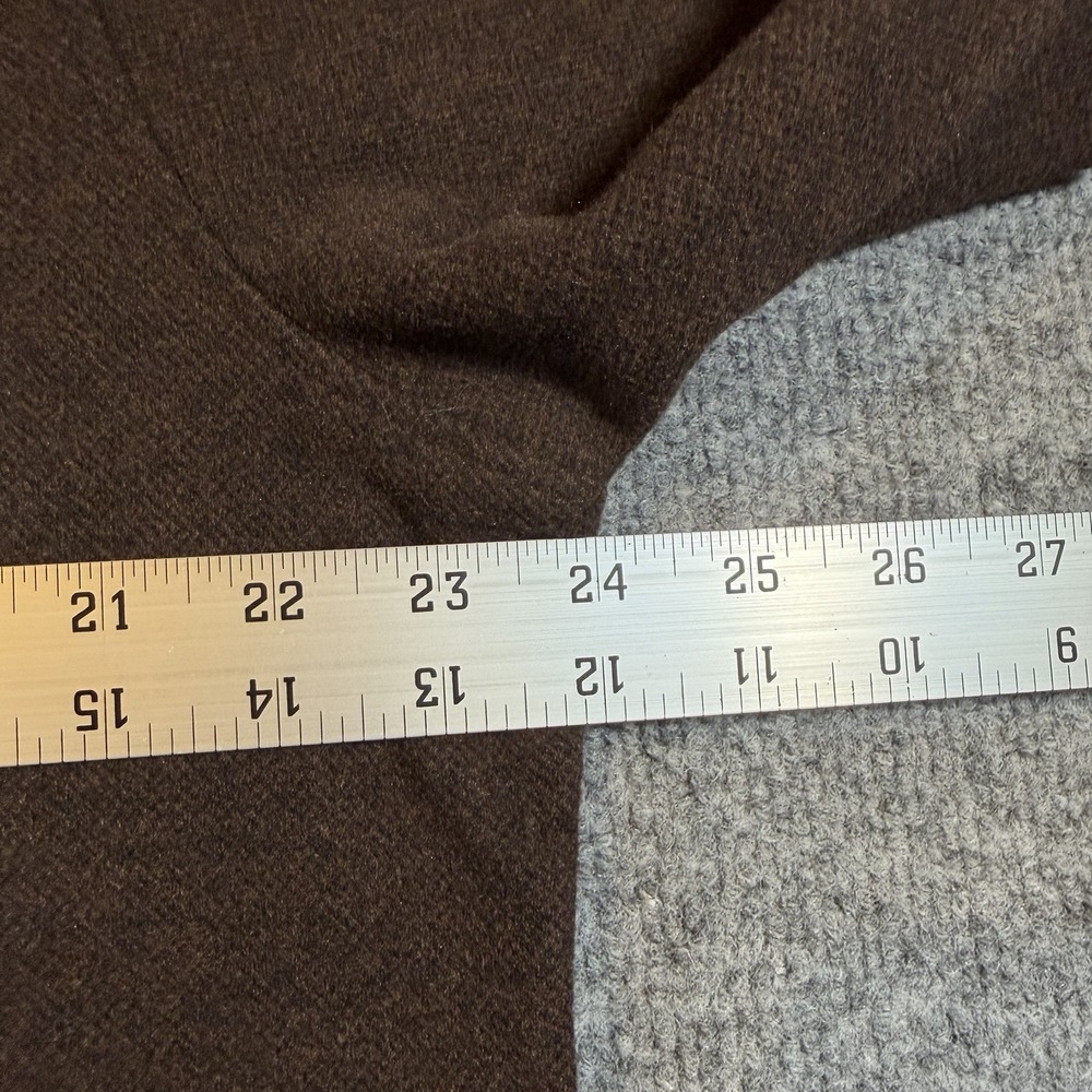Jachs‎ New York Men's Crew Neck Long Sleeve Brown Fleece Thick Sweater Large NWT - Picture 6 of 10